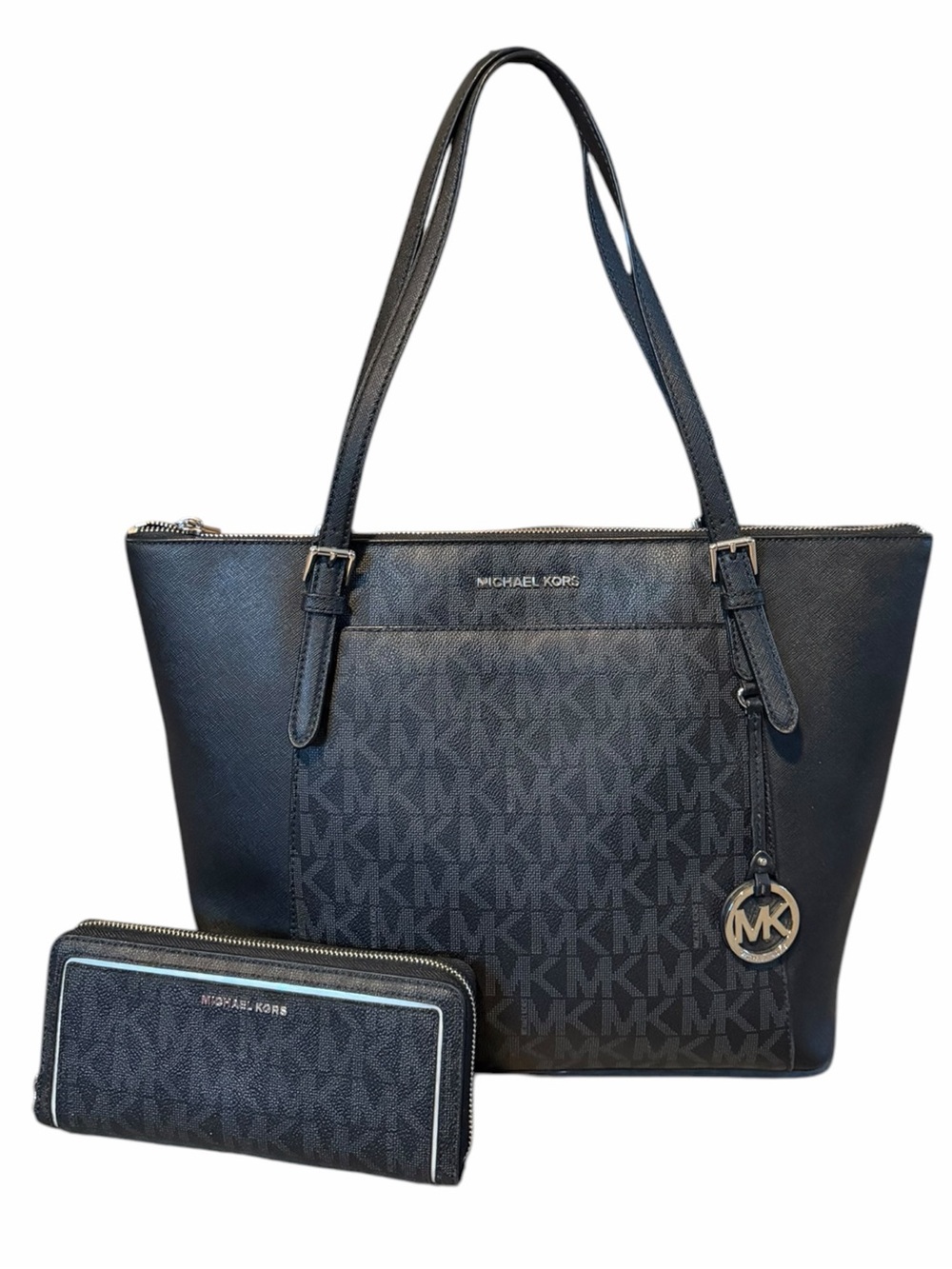 Michael Kors Charlotte Large Tote Bag & Matching Wallet